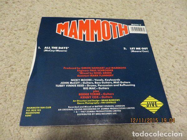 Discos de vinilo: Mammoth &ndash; All The Days (Vinyl, Jive MOTH 2) - Foto 2