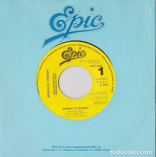 Discos de vinil: Beverley Craven &ndash; Woman To Woman (Vinyl, Epic ARIE 2567)