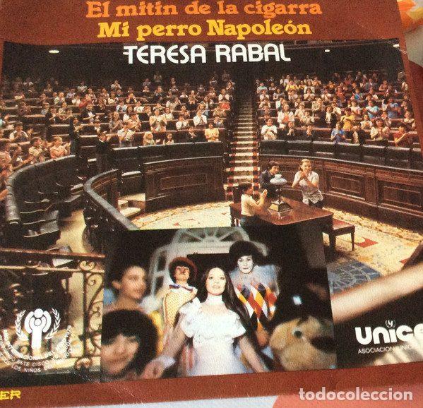 Vinyl records: Teresa Rabal &ndash; El Mitin De La Cigarra / Mi Perro Napole&oacute;n (Vinyl, Belter 1-10.027)