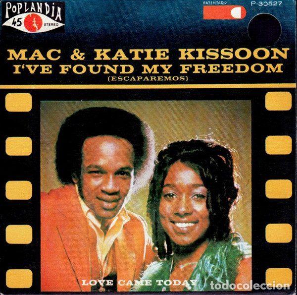 Vinyl records: Mac & Katie Kissoon &ndash; I've Found My Freedom / Love Came Today (Vinyl, Poplandia P-30527)