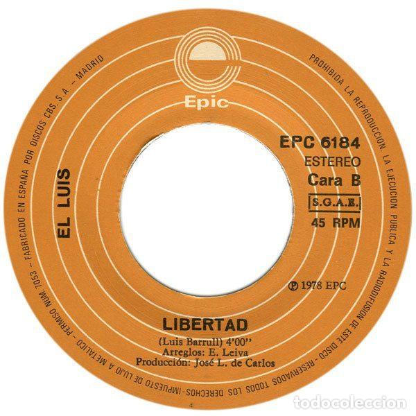 Discos de vinilo: El Luis &ndash; Llorando (Vinyl, Epic EPC 6184) - Foto 4