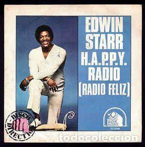Discos de vinil: Edwin Starr &ndash; H.A.P.P.Y. Radio = Radio Feliz (Vinyl, 20th Century Fox Records TC-2408 )