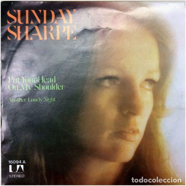 Vinyl records: Sunday Sharpe &ndash; Put Your Head On My Shoulder (Vinyl, United Artists Records 16094 A)