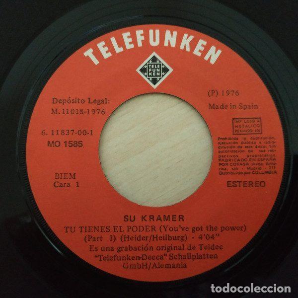 Discos de vinilo: Su Kramer &ndash; Tu Tienes El Poder (Vinyl, Telefunken MO 1585) - Foto 3