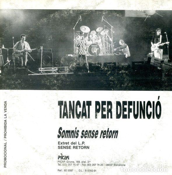 Vinyl records: Tancat Per Defunci&oacute; &ndash; Somnis Sense Retorn (Vinyl, Picap 60 0087)