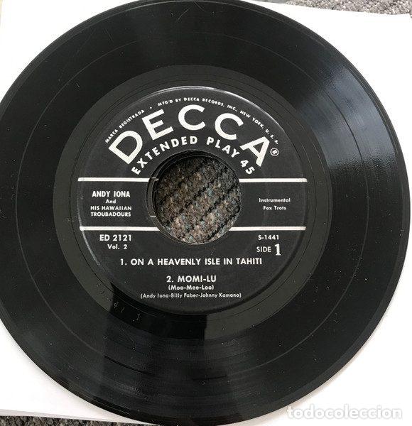 Discos de vinilo: Andy Iona And His Hawaiian Troubadours &ndash; Aloha Vol. 2 (Vinyl, Decca ED 2121)
