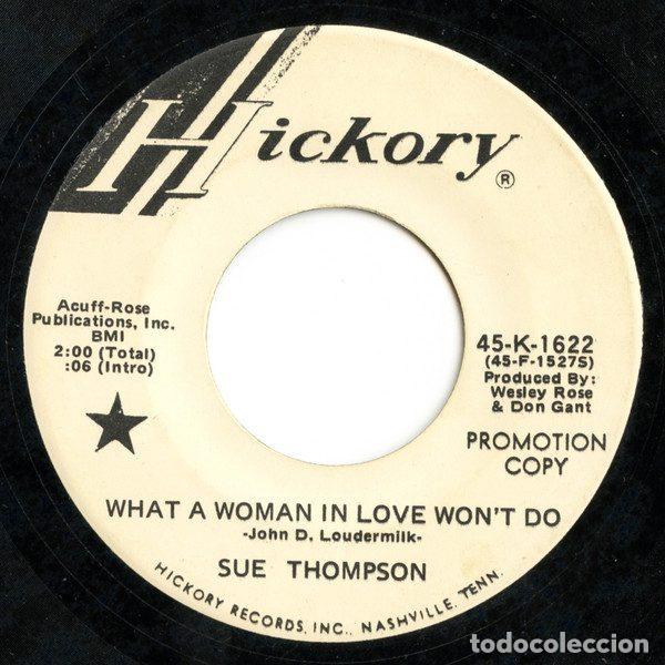 Discos de vinilo: Sue Thompson &ndash; Let Your Thoughts Be Sweet (Vinyl, Hickory Records 45-K-1622)