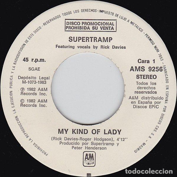 Vinyl records: Supertramp &ndash; My Kind Of Lady (Vinyl, A&M Records AMS 9256)