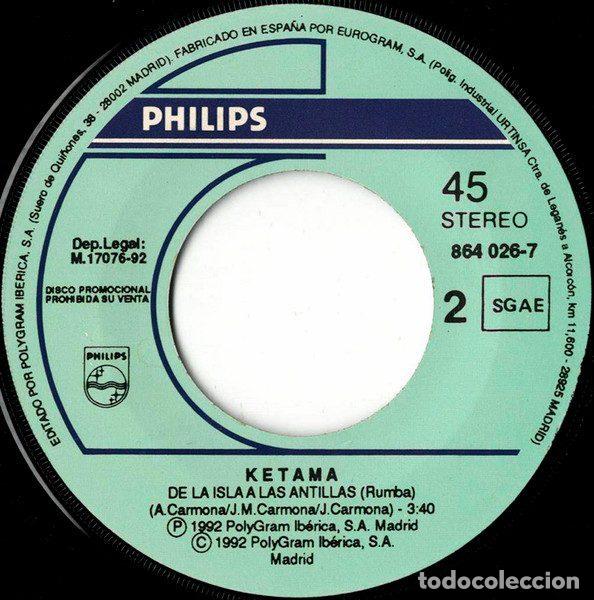 Discos de vinilo: Ketama &ndash; De La Isla A Las Antillas (Vinyl, Philips 864 026-7) - Foto 4