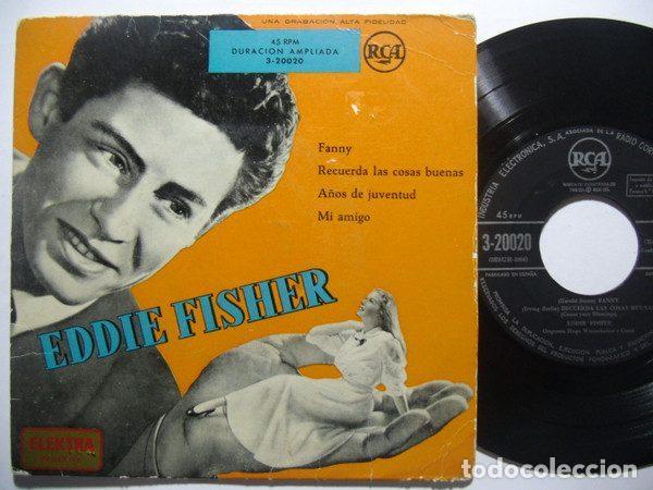 Disques de vinyle: Eddie Fisher Con Hugo Winterhalter Orchestra &ndash; Fanny + 3 (Vinyl, RCA 3-20020)