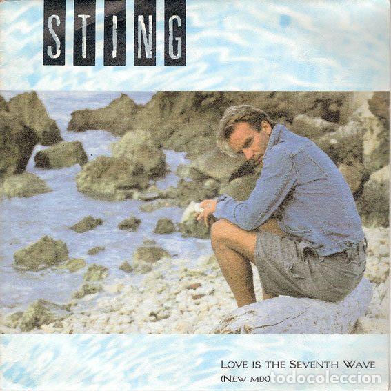 Vinyl records: Sting &ndash; Love Is The Seventh Wave (New Mix) (Vinyl, A&M Records 390 035-7)