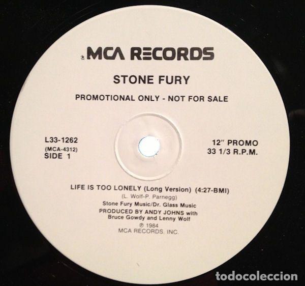 Disques de vinyle: Stone Fury &ndash; Life Is Too Lonely (Vinyl, MCA Records L33-1262)