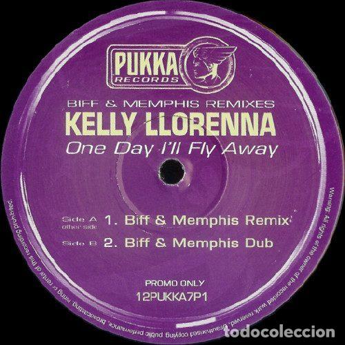Vinyl records: Kelly Llorenna &ndash; One Day I'll Fly Away (Biff & Memphis Remixes) (Vinyl, Pukka Records 12PUKKA7P1)