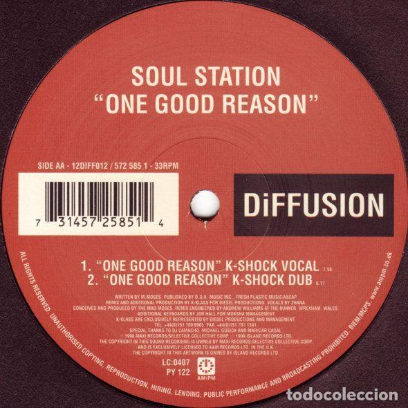 Discos de vinilo: Soul Station &ndash; One Good Reason (Vinyl, DiFFUSION 12DIFF012) - Foto 2