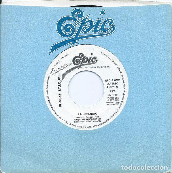 Discos de vinil: Bonezzi, St. Louis &ndash; La Herencia (Vinyl, Epic EPC A 6282)