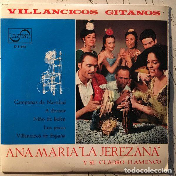 Disques de vinyle: Ana Maria &rdquo;La Jerezana&rdquo; &ndash; Villancicos Gitanos (Vinyl, Zafiro Z-E 692)