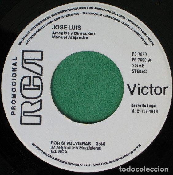 Disques de vinyle: Jose Luis &ndash; Por Si Volvieras (Vinyl, RCA Victor PB-7690)