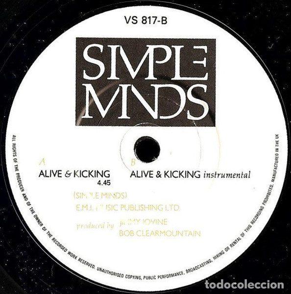 Discos de vinilo: Simple Minds &ndash; Alive & Kicking (Vinyl, Virgin VS 817) - Foto 4