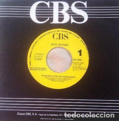 Vinyl records: Julio Iglesias &ndash; Intentando Otra Vez Enamorarte (Vinyl, CBS ARI 2062)