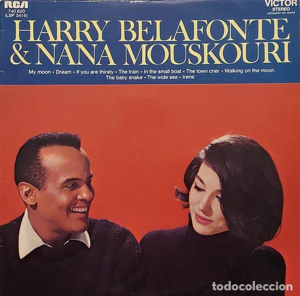 Discos de vinil: Harry Belafonte & Nana Mouskouri &ndash; Chants De La Gr&egrave;ce (Vinyl, RCA Victor 740.620)