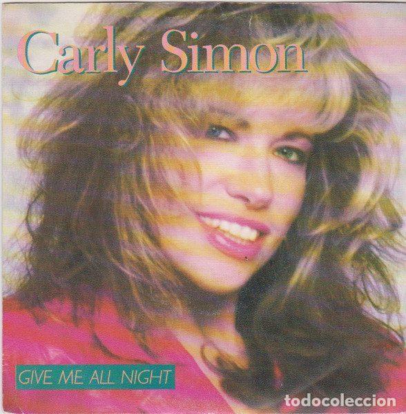 Discos de vinilo: Carly Simon &ndash; Give Me All Night (Vinyl, Arista 1A 109181)