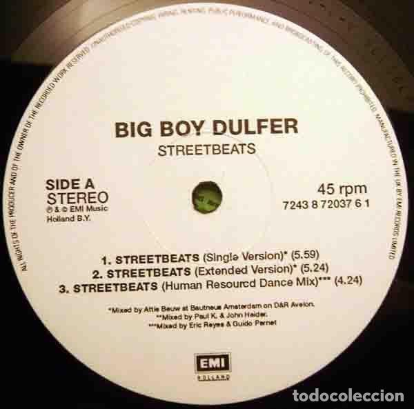Discos de vinilo: Big Boy Dulfer &ndash; Streetbeats (Vinyl, EMI Holland 7243 8 72037 6 1)
