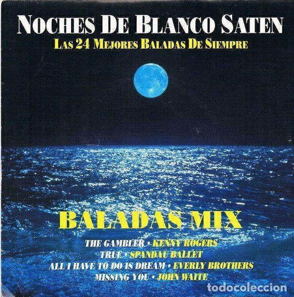 Discos de vinil: Various &ndash; Noches De Blanco Saten - Baladas Mix (Vinyl, EMI 006 1225247)