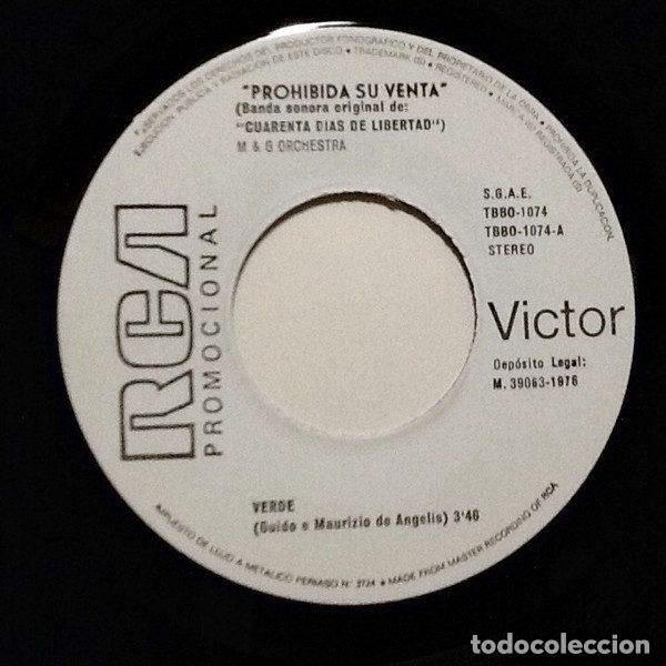 Discos de vinilo: M & G Orchestra &ndash; Verde / &Egrave; Difficile (Vinyl, RCA Victor TBBO-1074) - Foto 3