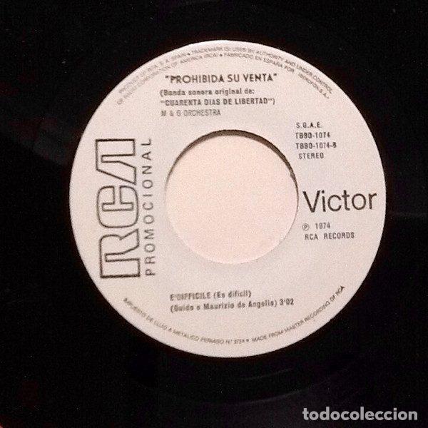 Discos de vinilo: M & G Orchestra &ndash; Verde / &Egrave; Difficile (Vinyl, RCA Victor TBBO-1074) - Foto 4