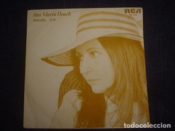 Vinyl records: Ana Mar&iacute;a Drack &ndash; Amada / A Ti (Vinyl, RCA Victor PB-7636)
