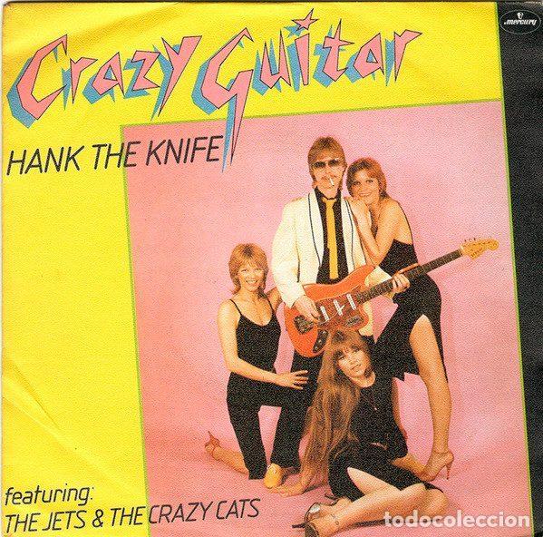 Disques de vinyle: Hank The Knife Featuring The Jets & The Crazy Cats &ndash; Crazy Guitar (Vinyl, Mercury 60 17 145)