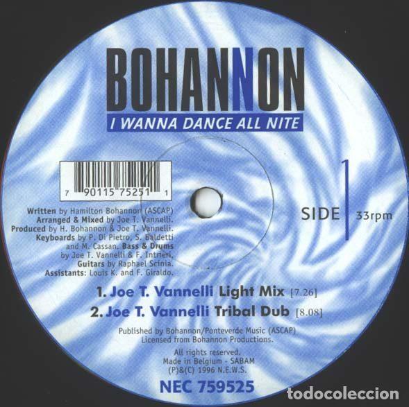 Vinyl-Schallplatten: Bohannon &ndash; I Wanna Dance All Nite (Vinyl, NEC Records NEC 759525)