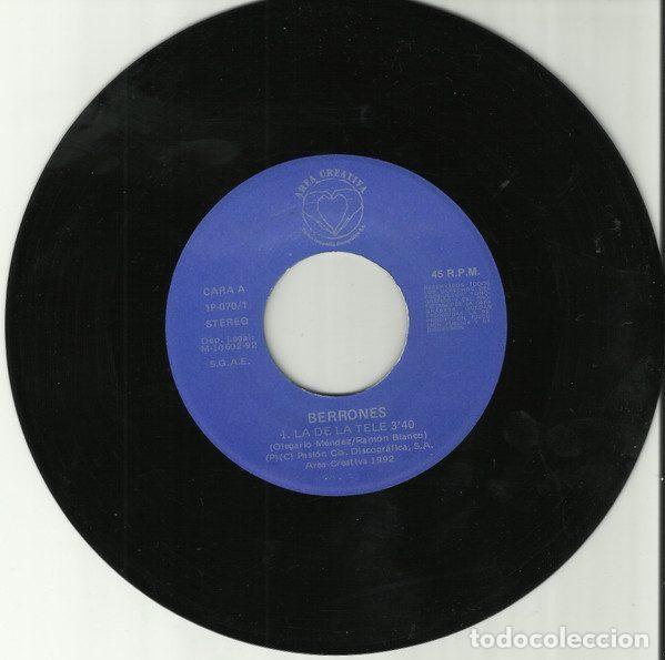 Discos de vinilo: Los Berrones &ndash; La De La Tele (Vinyl, Area Creativa 1P-070/1) - Foto 3