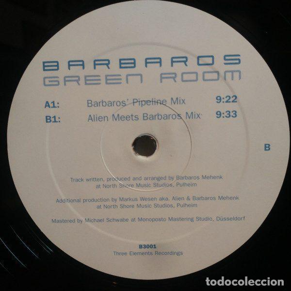 Discos de vinilo: Barbaros &ndash; Green Room (Vinyl, Three Elements Recordings B3001) - Foto 3