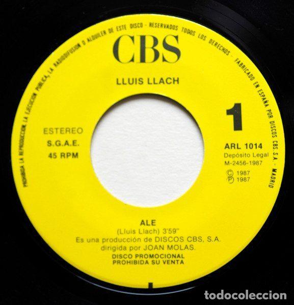 Discos de vinilo: Lluis Llach &ndash; Al&eacute; (Vinyl, CBS ARL 1014) - Foto 3
