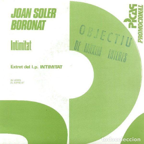 Discos de vinilo: Joan Soler Boronat &ndash; Intimitat (Vinyl, Picap 60 0026)