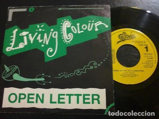 Discos de vinil: Living Colour &ndash; Open Letter (To A Landlord) (Vinyl, Epic ARIE 2209)