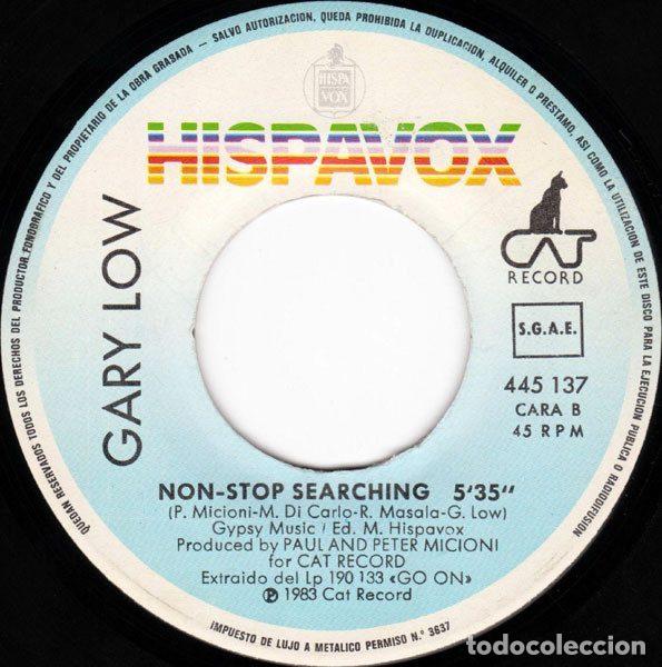 Discos de vinilo: Gary Low &ndash; Where I Am (Vinyl, Hispavox (45) 445 137) - Foto 4