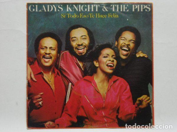 Discos de vinil: Gladys Knight & The Pips &ndash; Si Todo Eso Te Hace Feliz (Vinyl, CBS CBS A 1534)