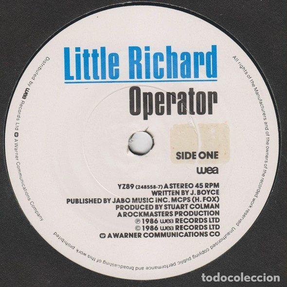 Discos de vinilo: Little Richard &ndash; Operator (Vinyl, WEA YZ89) - Foto 3