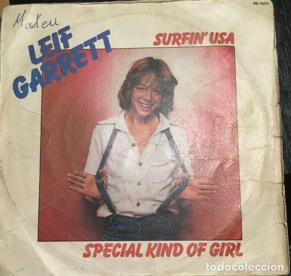 Discos de vinil: Leif Garrett &ndash; Surfin' USA / Special Kind Of Girl (Vinyl, Atlantic 45-1590)