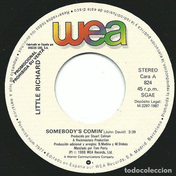 Discos de vinilo: Little Richard &ndash; Somebodys Comin (Vinyl, WEA 824) - Foto 3