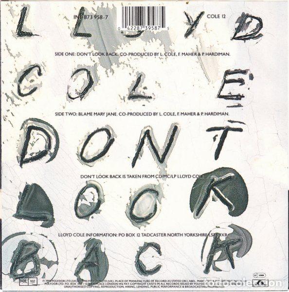 Discos de vinilo: Lloyd Cole &ndash; Dont Look Back (Vinyl, Polydor 873 958-7) - Foto 2