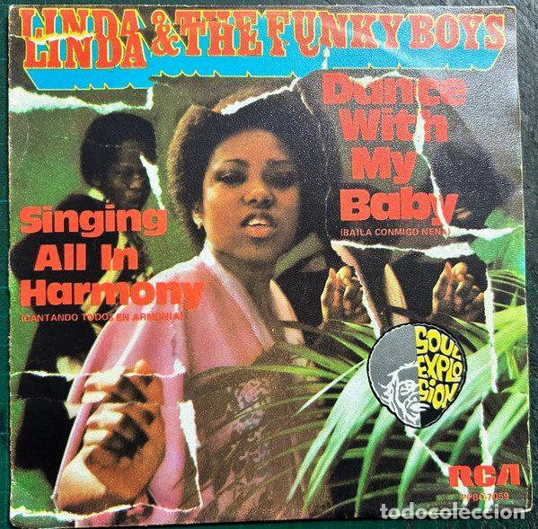 Vinyl-Schallplatten: Linda & The Funky Boys &ndash; Dance With My Baby / Singing All In Harmony (Vinyl, RCA Victor PPBO-7059)