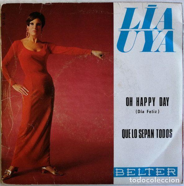 Discos de vinil: Lia Uya &ndash; Oh Happy Day / Que Lo Sepan Todos (Vinyl, Belter 07-636)