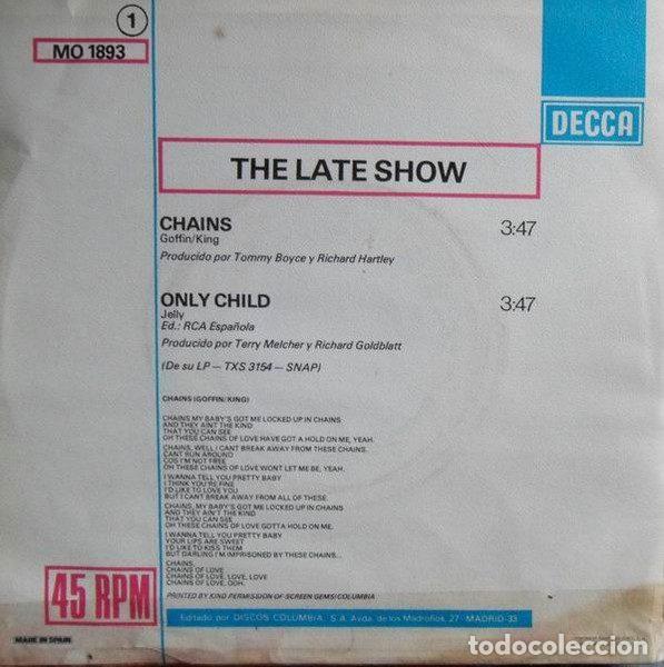 Discos de vinilo: The Late Show &ndash; Chains (Vinyl, Decca MO 1893) - Foto 2