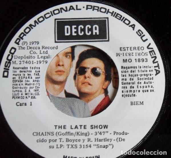 Discos de vinilo: The Late Show &ndash; Chains (Vinyl, Decca MO 1893) - Foto 3
