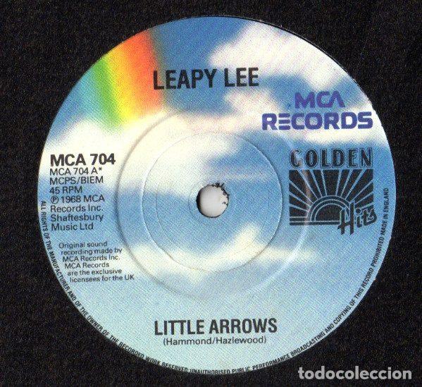 Disques de vinyle: Leapy Lee / John Rowles &ndash; Little Arrows / If I Only Had Time (Vinyl, MCA Records MCA 704)