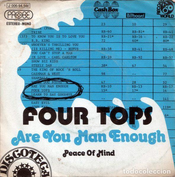 Discos de vinil: Four Tops &ndash; Are You Man Enough (Vinyl, Probe 1 J 006-94.544)