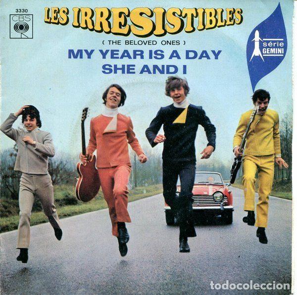 Vinyl-Schallplatten: Les Irr&eacute;sistibles (The Beloved Ones) &ndash; My Year Is A Day / She And I (Vinyl, CBS 3330)